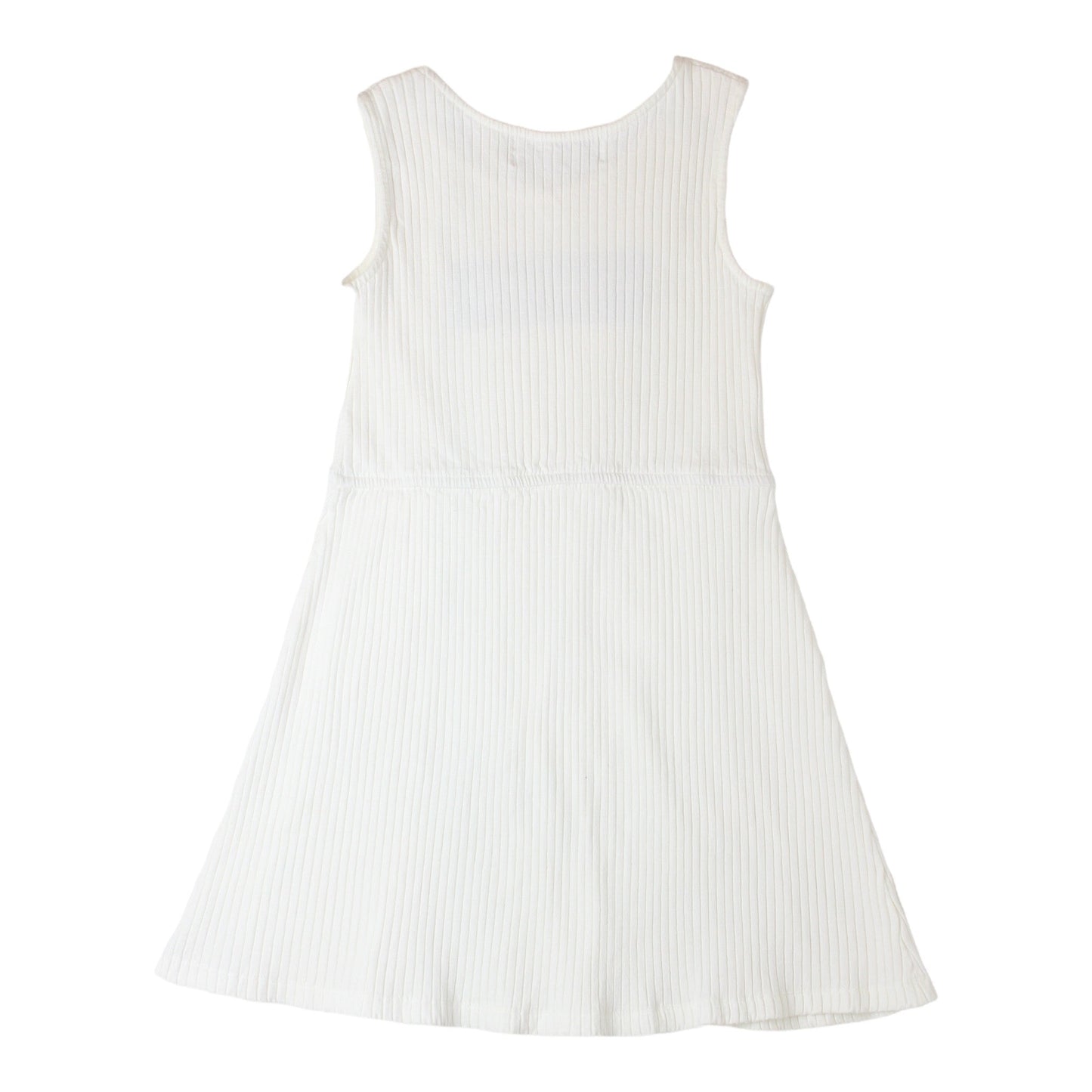 女童白色Logo棉连衣裙