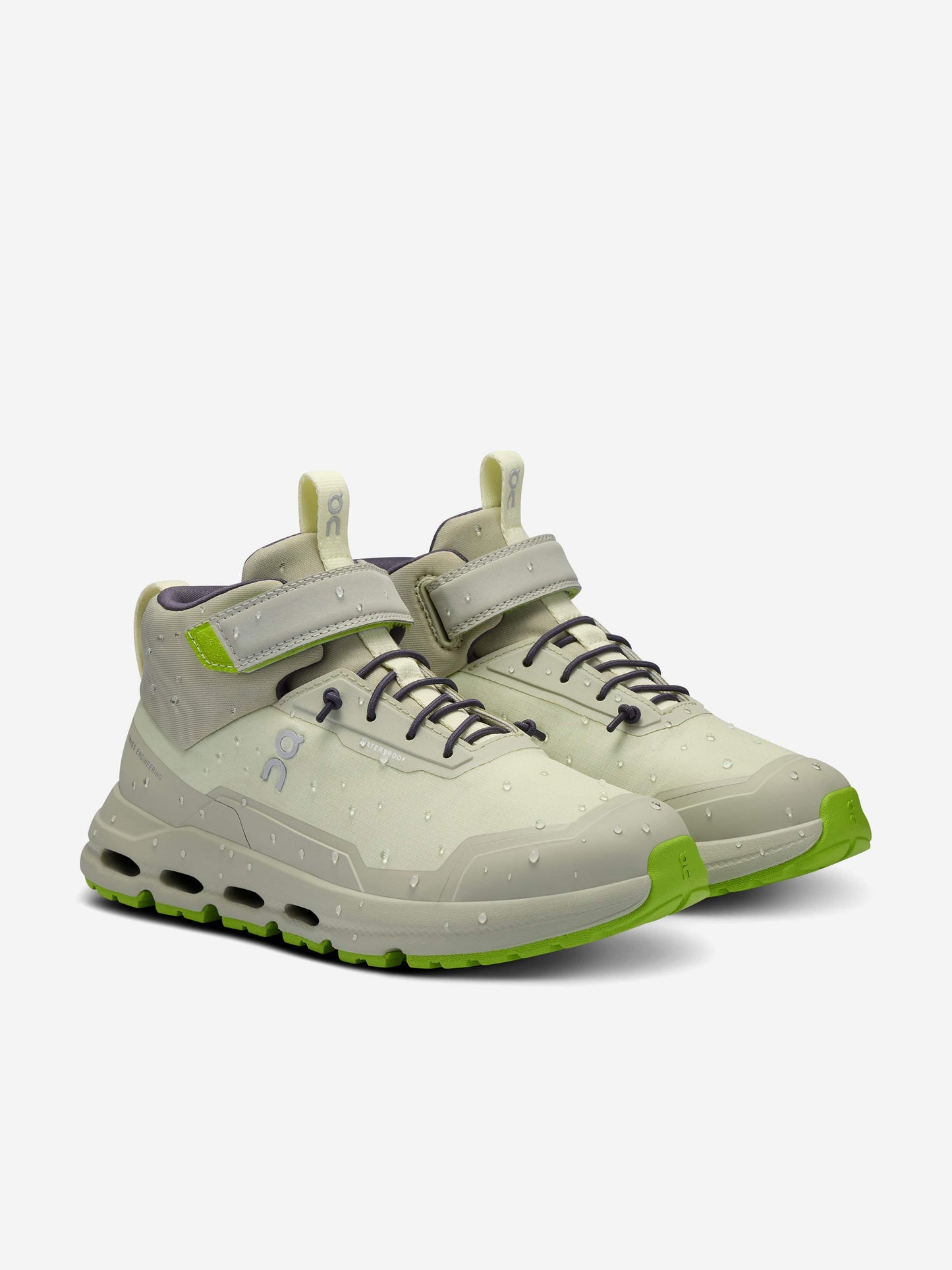 儿童 Cloudhero Mid 防水运动鞋(绿色)