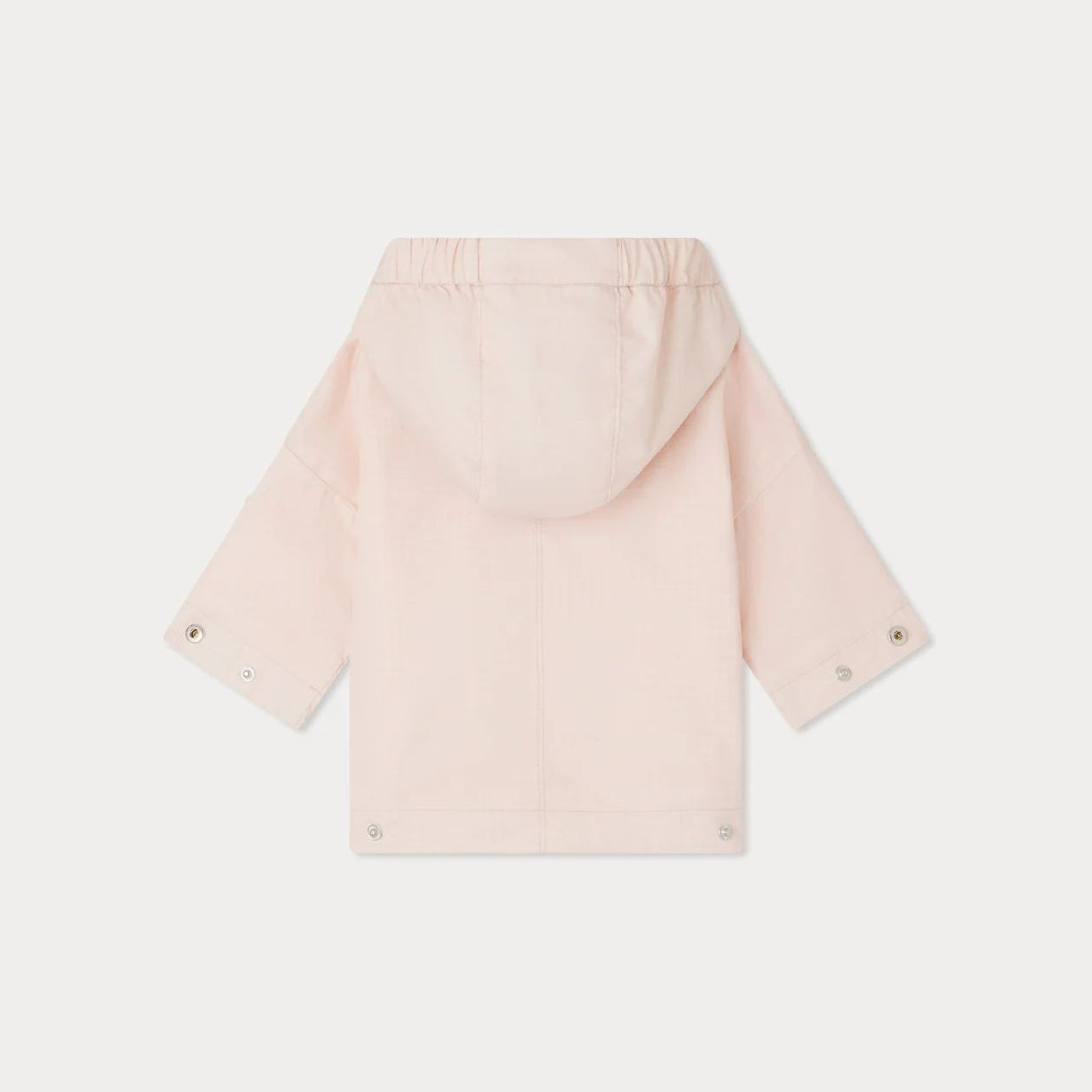 女婴粉色格子连帽夹克