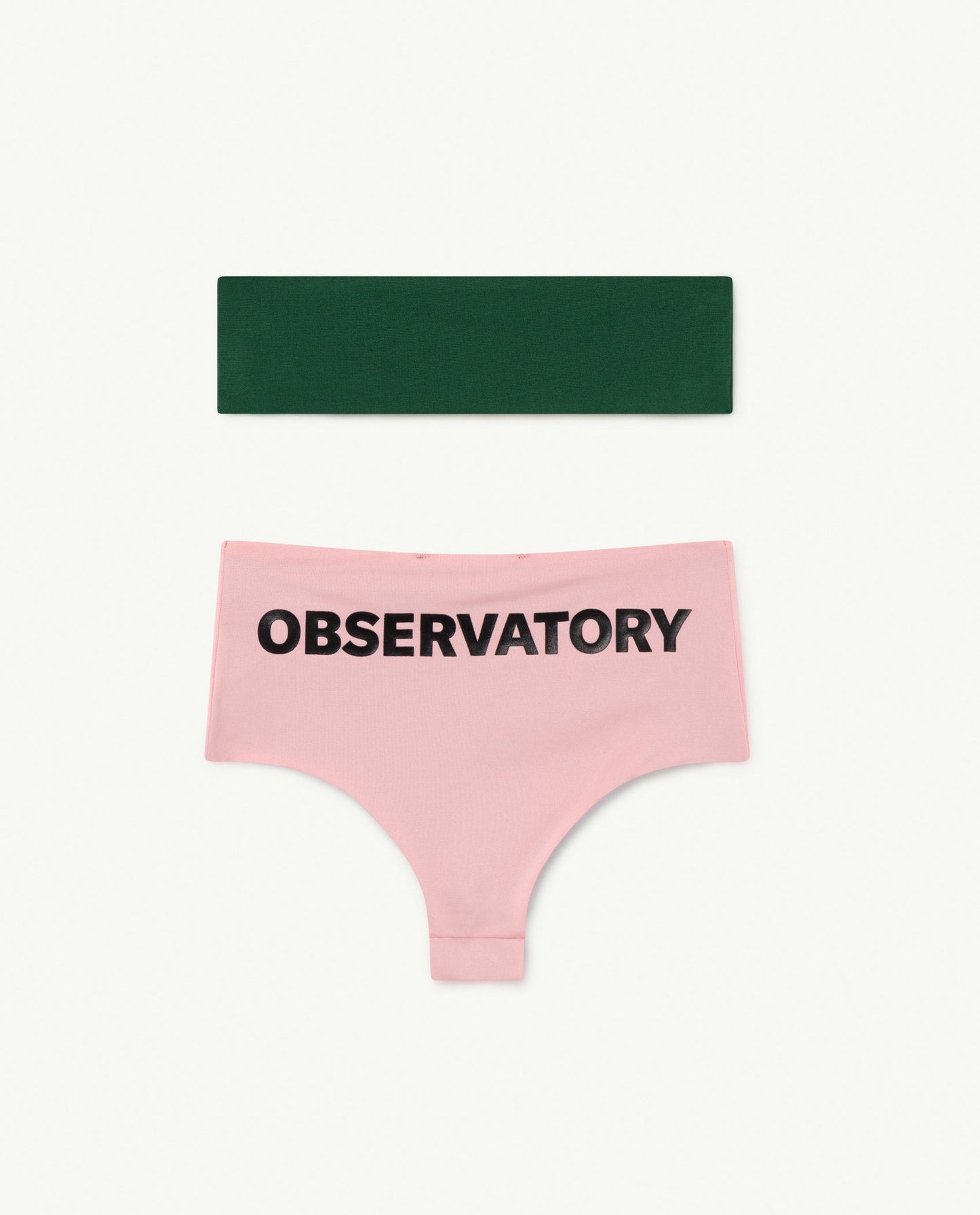 女童粉色Logo泳装