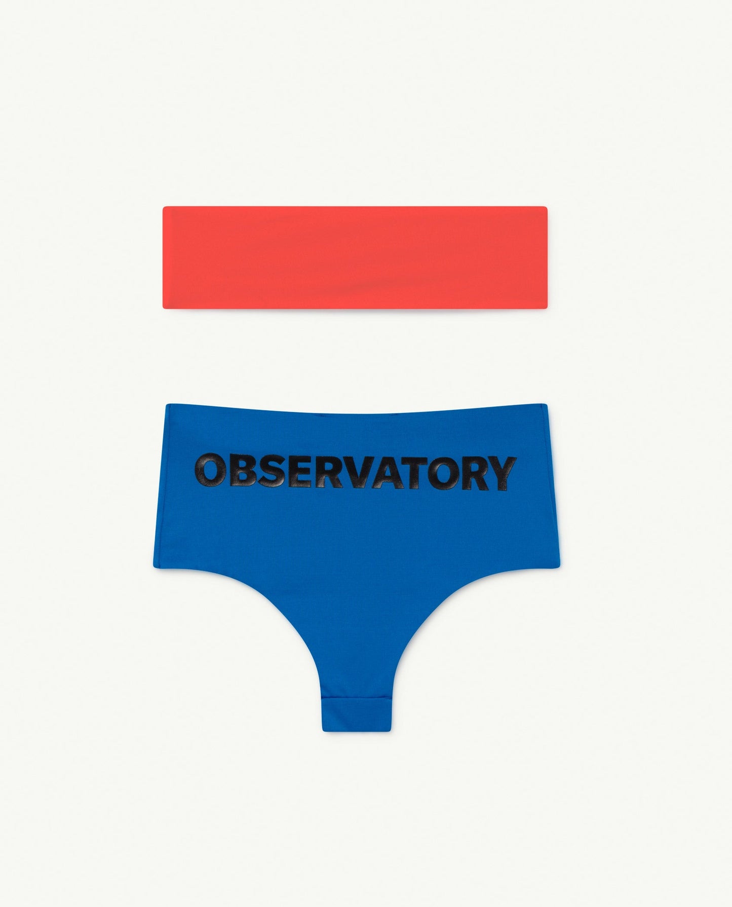 女童蓝色Logo泳装