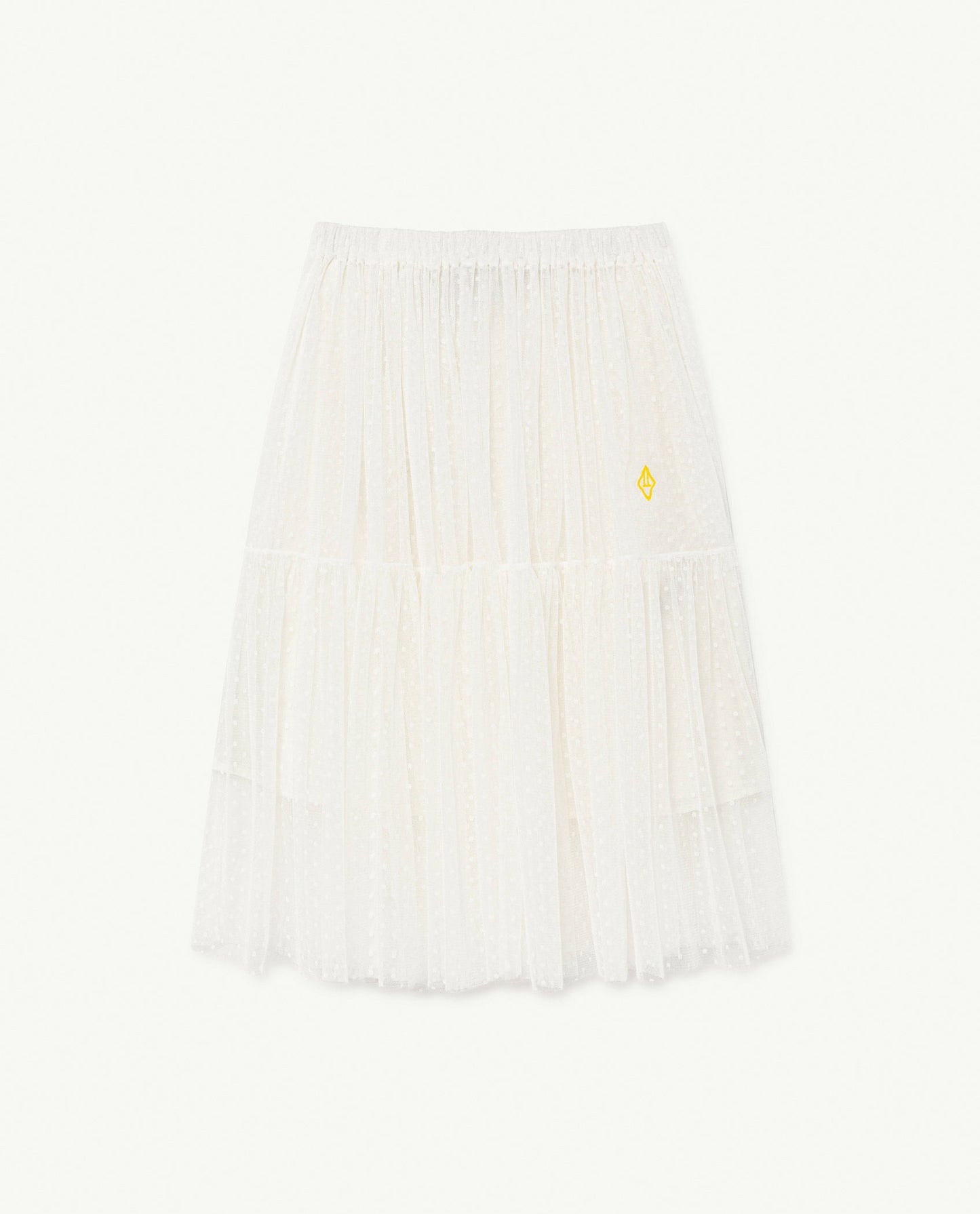 女童白色Logo短裙