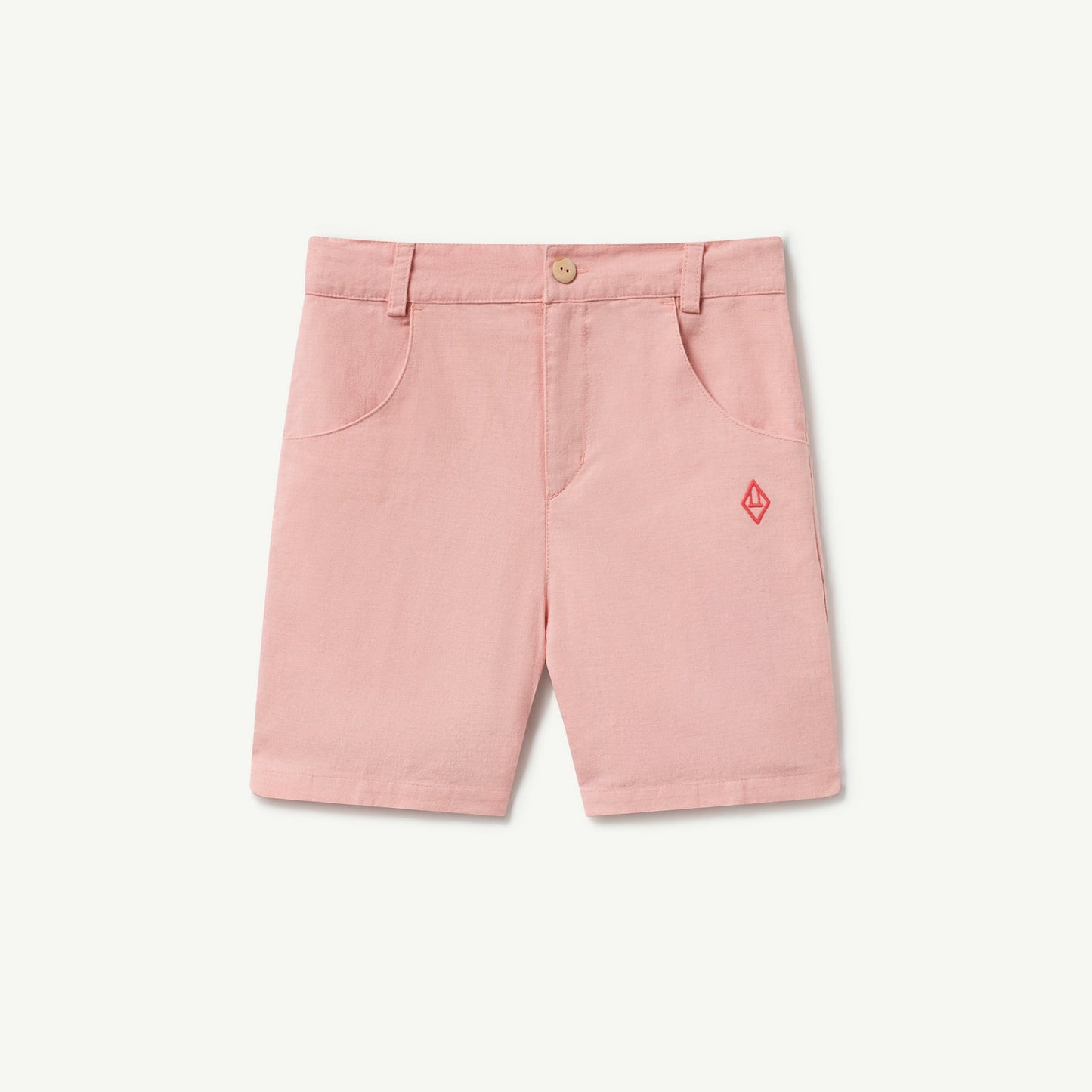 女童粉色Logo棉短裤