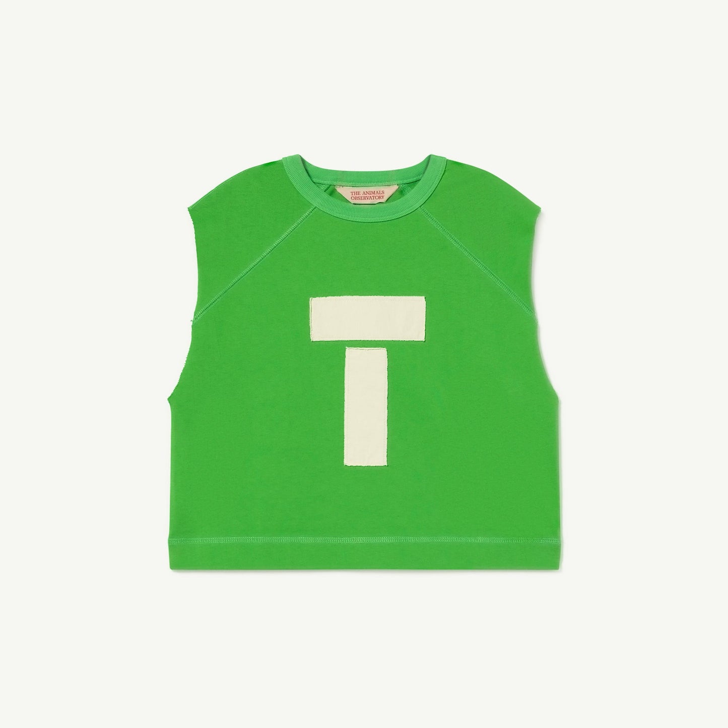 儿童绿色Logo棉背心