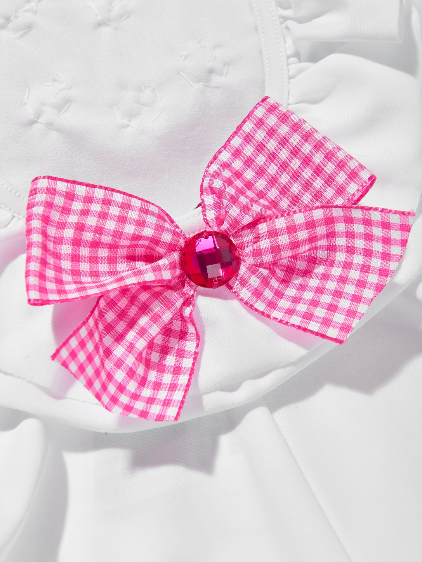 Selini Action Girls 白色花朵蝴蝶结泳衣