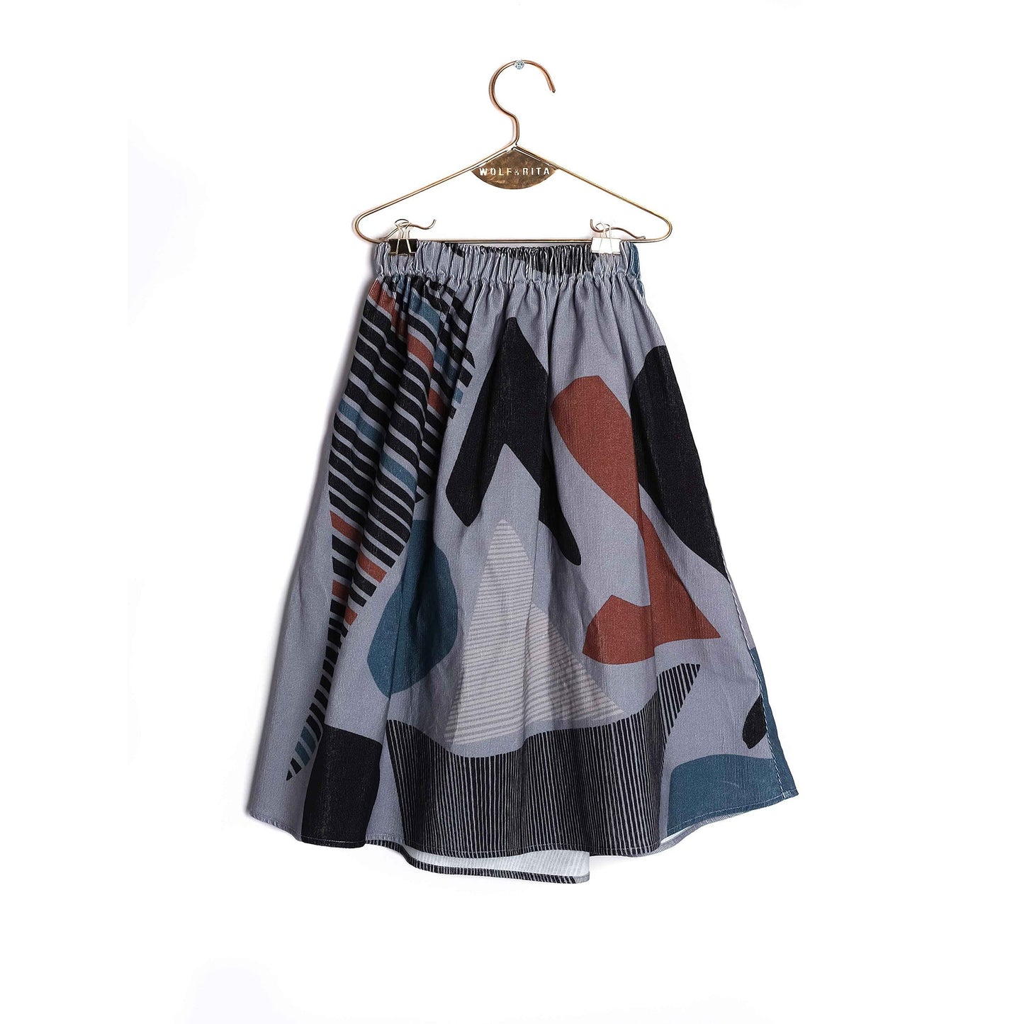 Girls Shapes Cotton Skirt