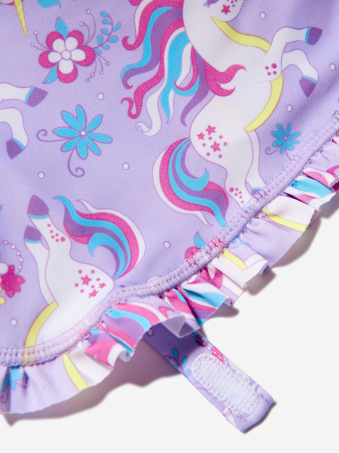 Soli Swim 女宝宝独角兽防晒帽 (UPF50+) 紫色