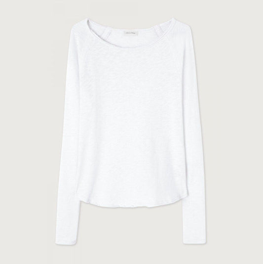 女士白色棉T恤