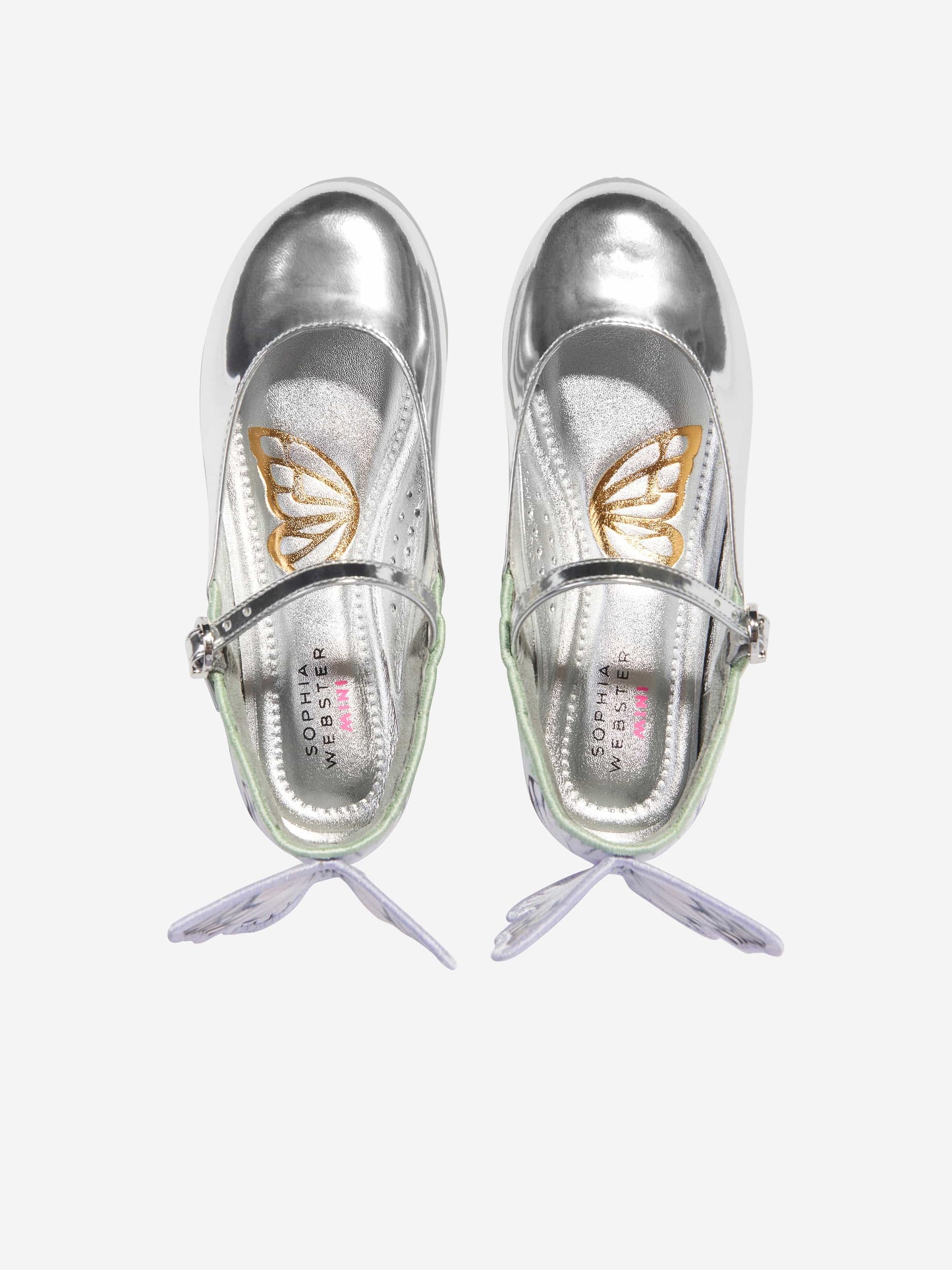 Girls Chiara Flat in Silver