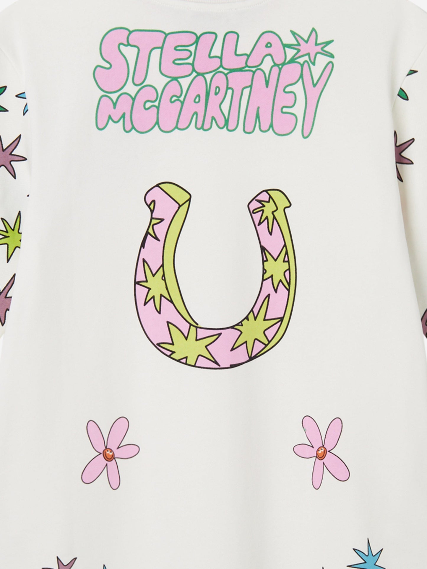 Stella McCartney 女童白色星星毛衣裙