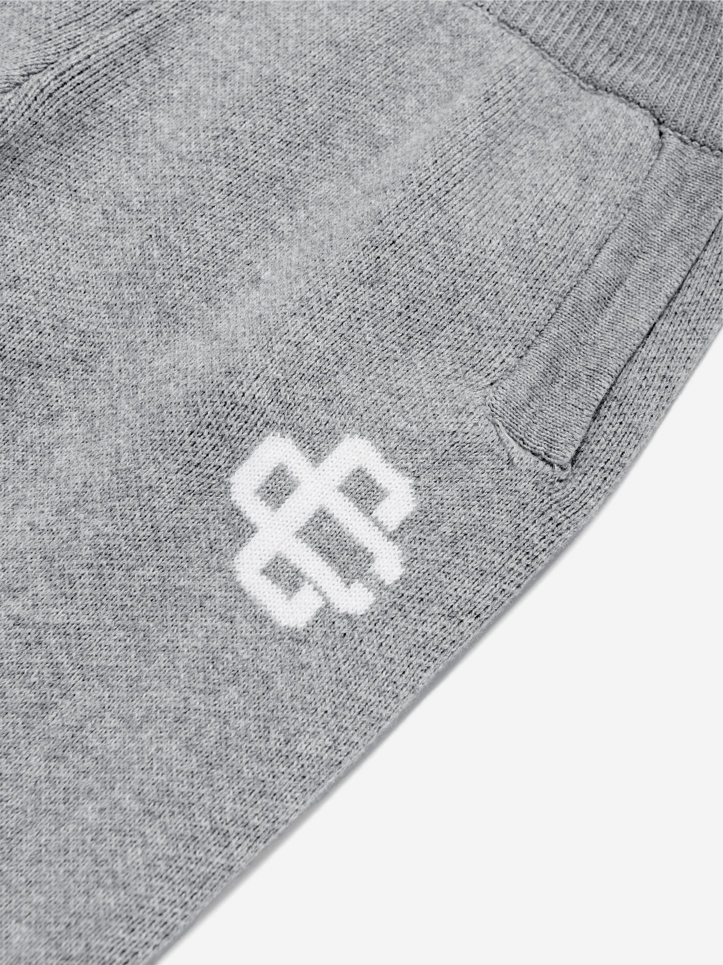 The Couture Club 儿童针织徽章慢跑裤(灰色)