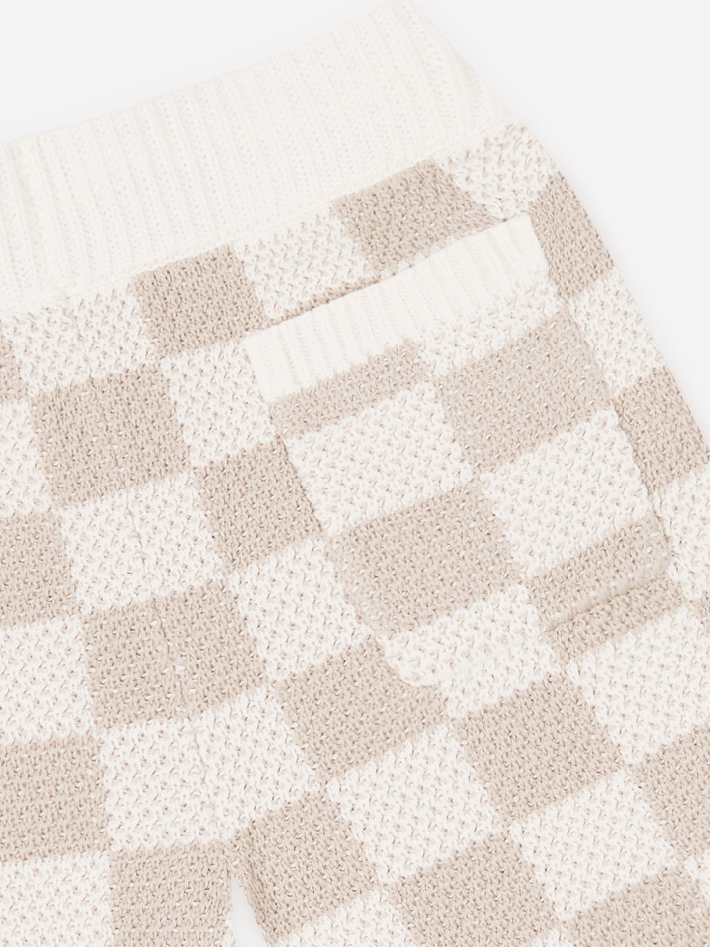 Couture Club 儿童针织棋盘格短裤(象牙色)