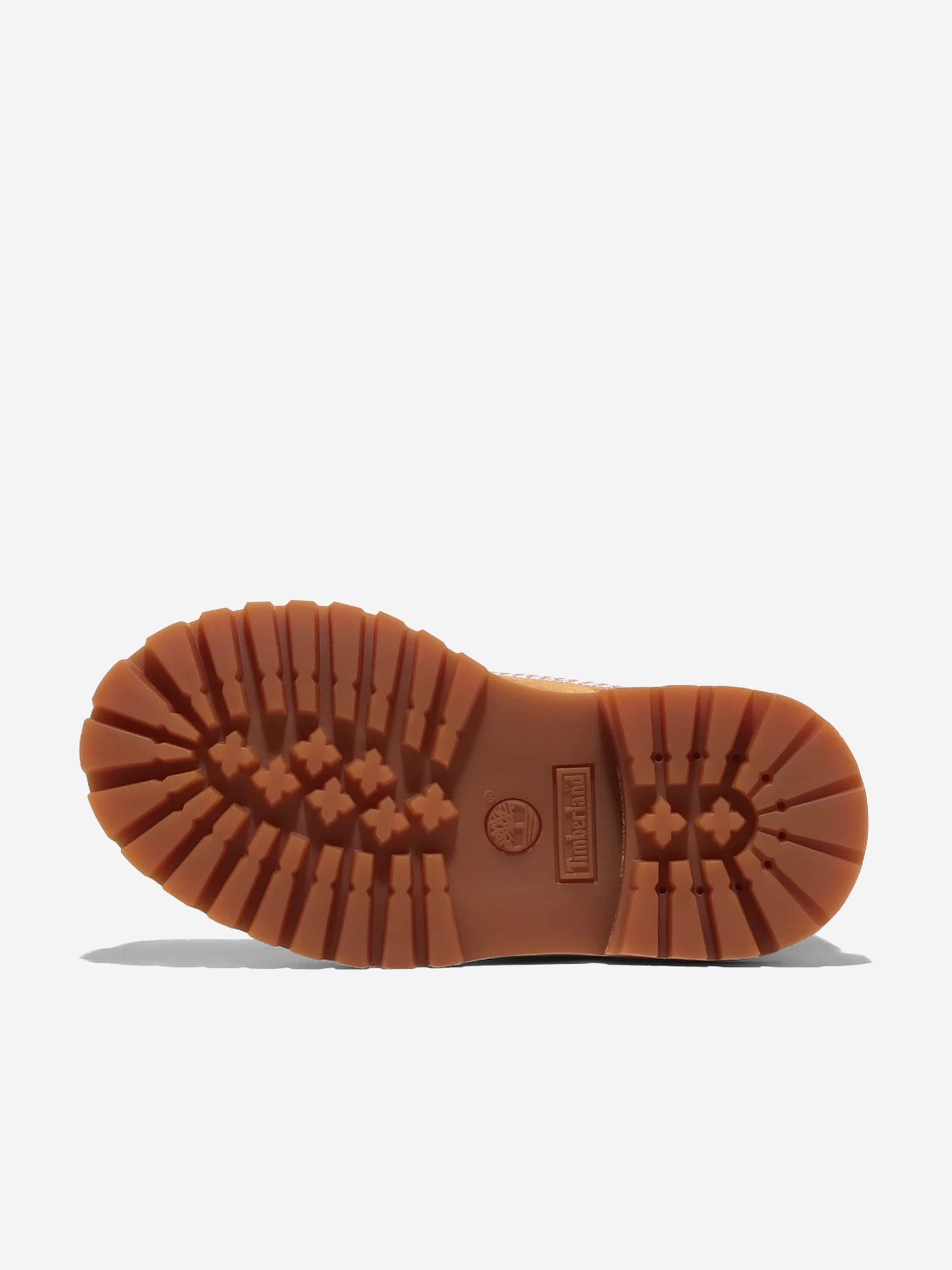 Timberland 儿童 6 英寸系带防水靴(米色)