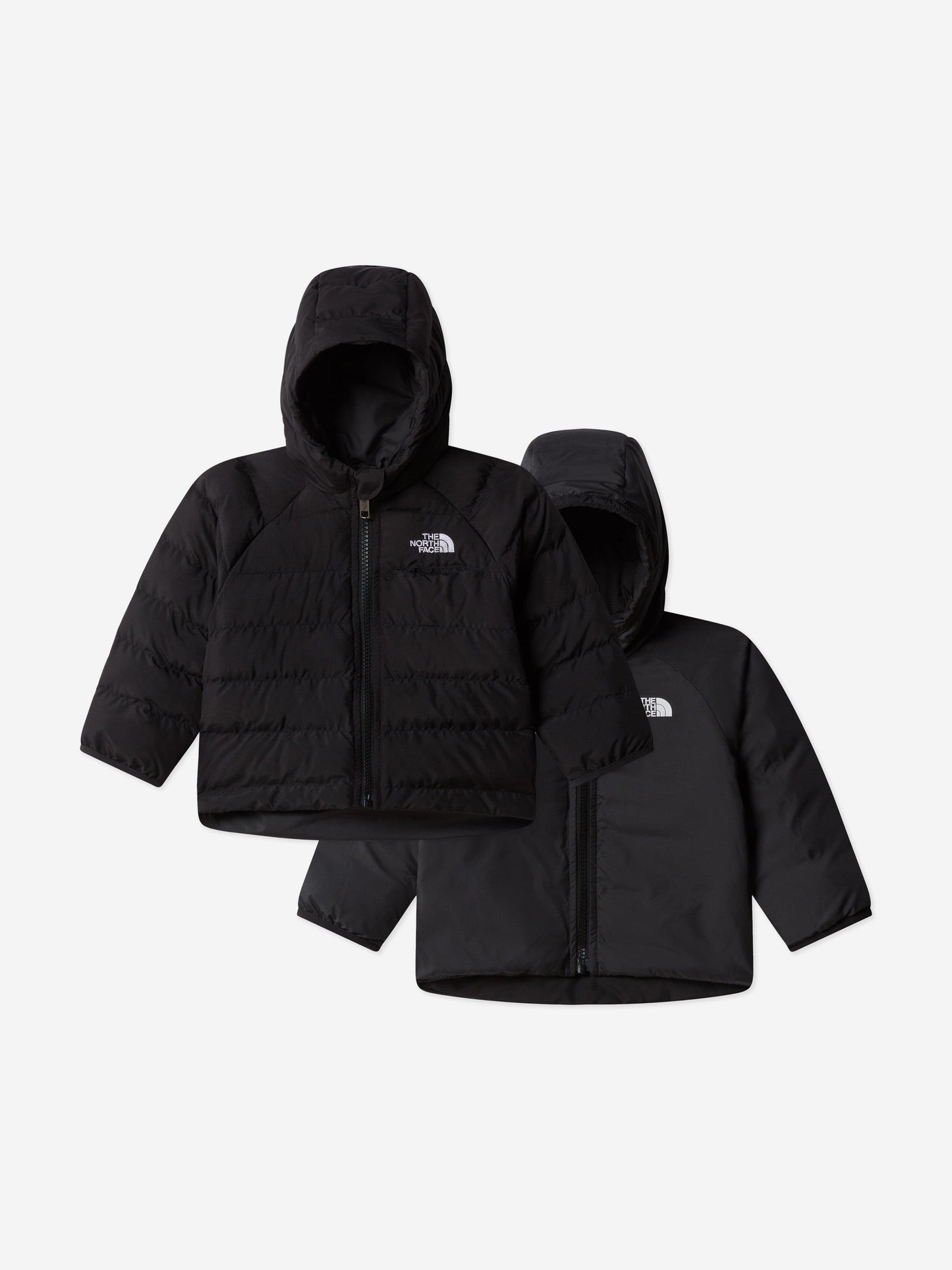 The North Face 婴儿双面 Perrito 连帽夹克(黑色)