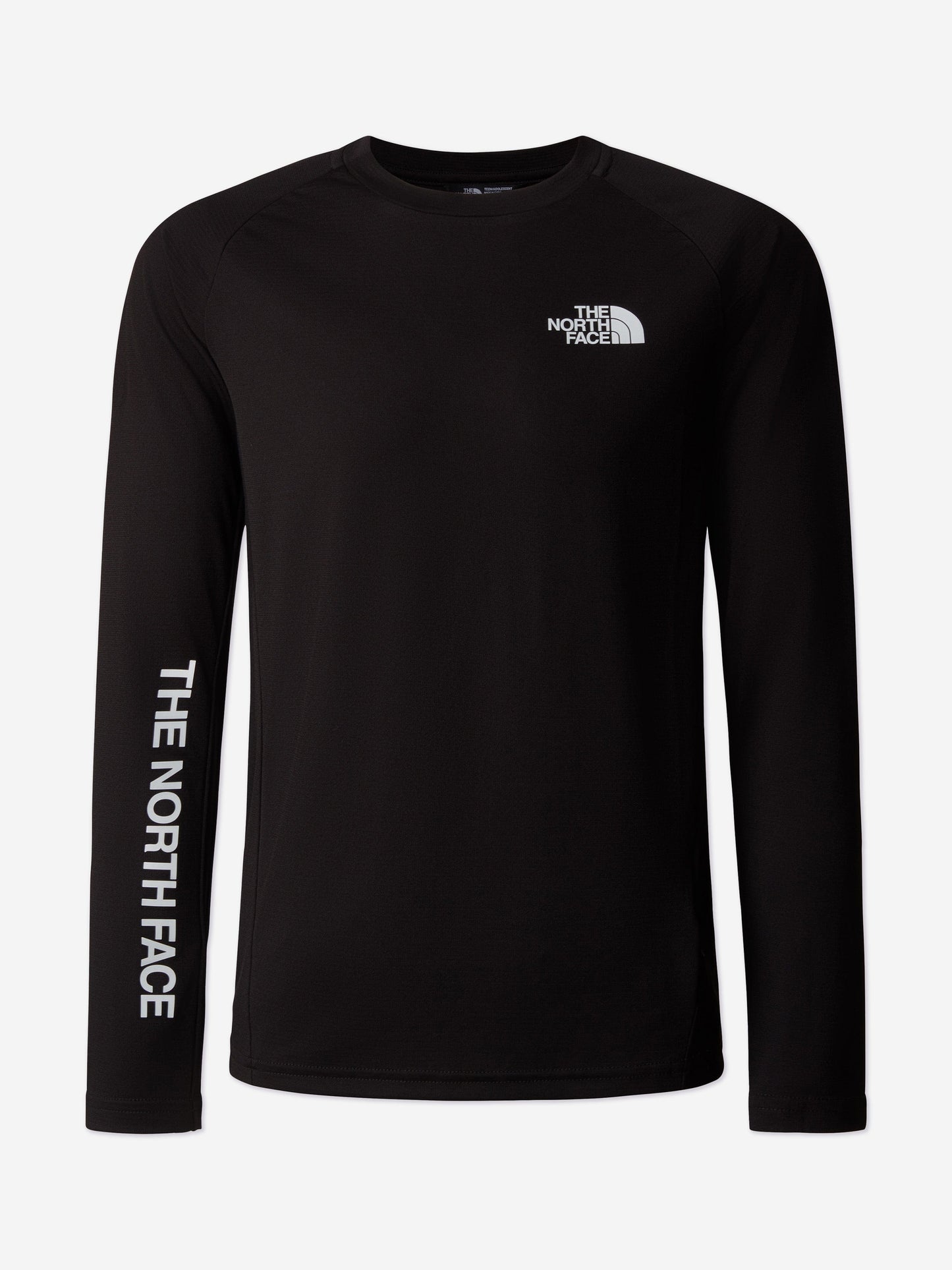 The North Face 儿童 Never Stop 长袖 T 恤(黑色)