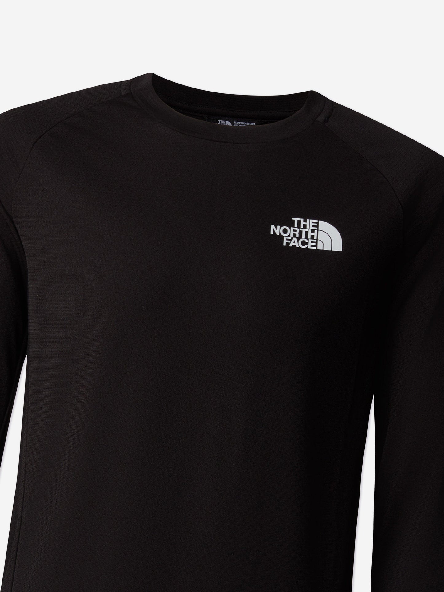 The North Face 儿童 Never Stop 长袖 T 恤(黑色)
