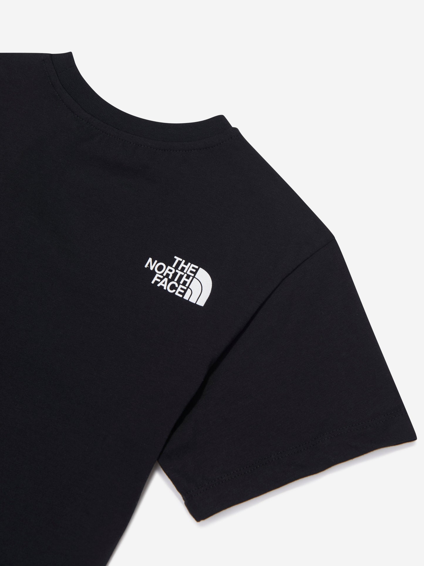 The North Face 儿童 Varsirty 图案超大 T 恤(黑色)