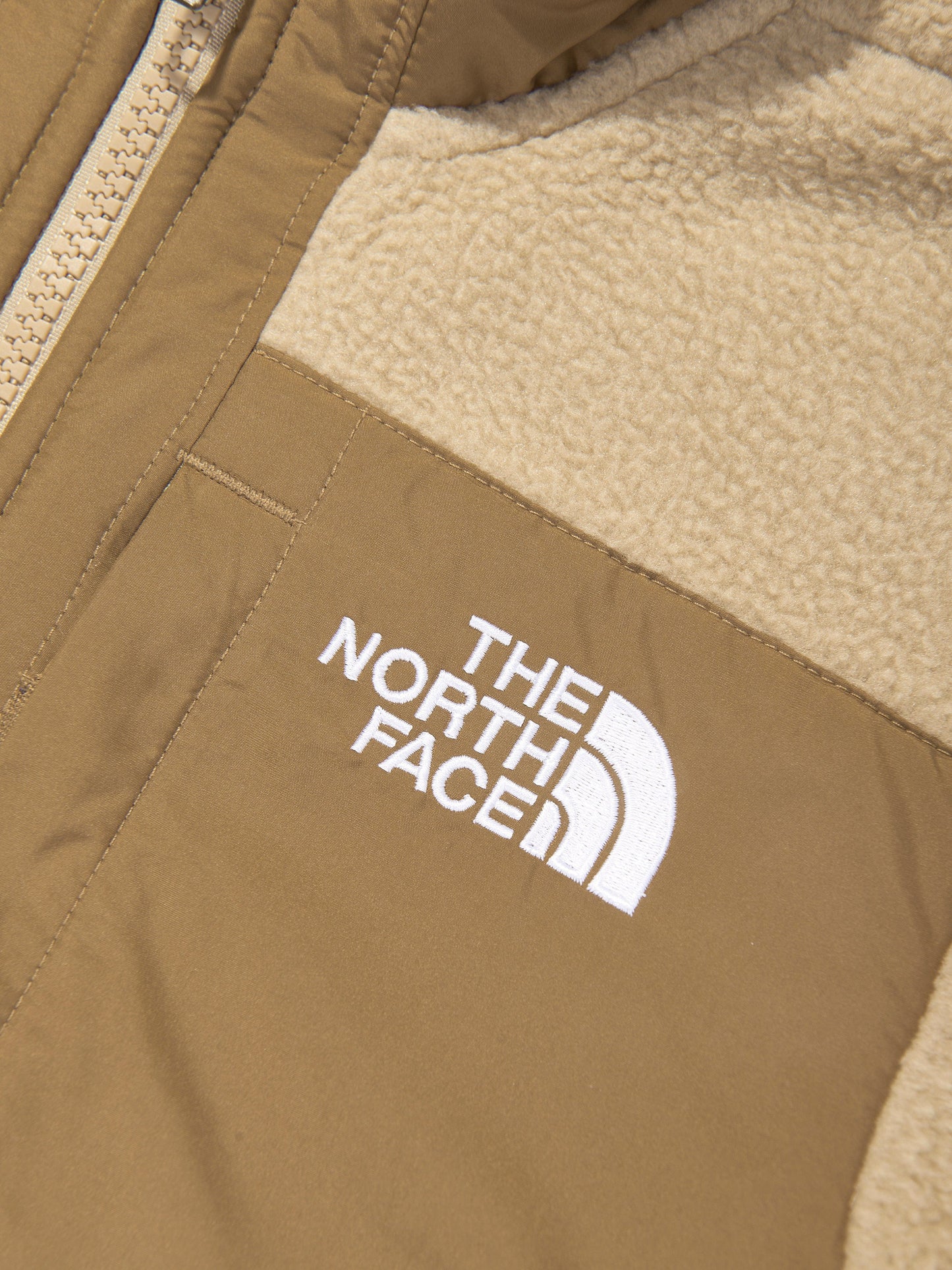 The North Face 男童 Yumiori 羊毛全拉链夹克(米色)