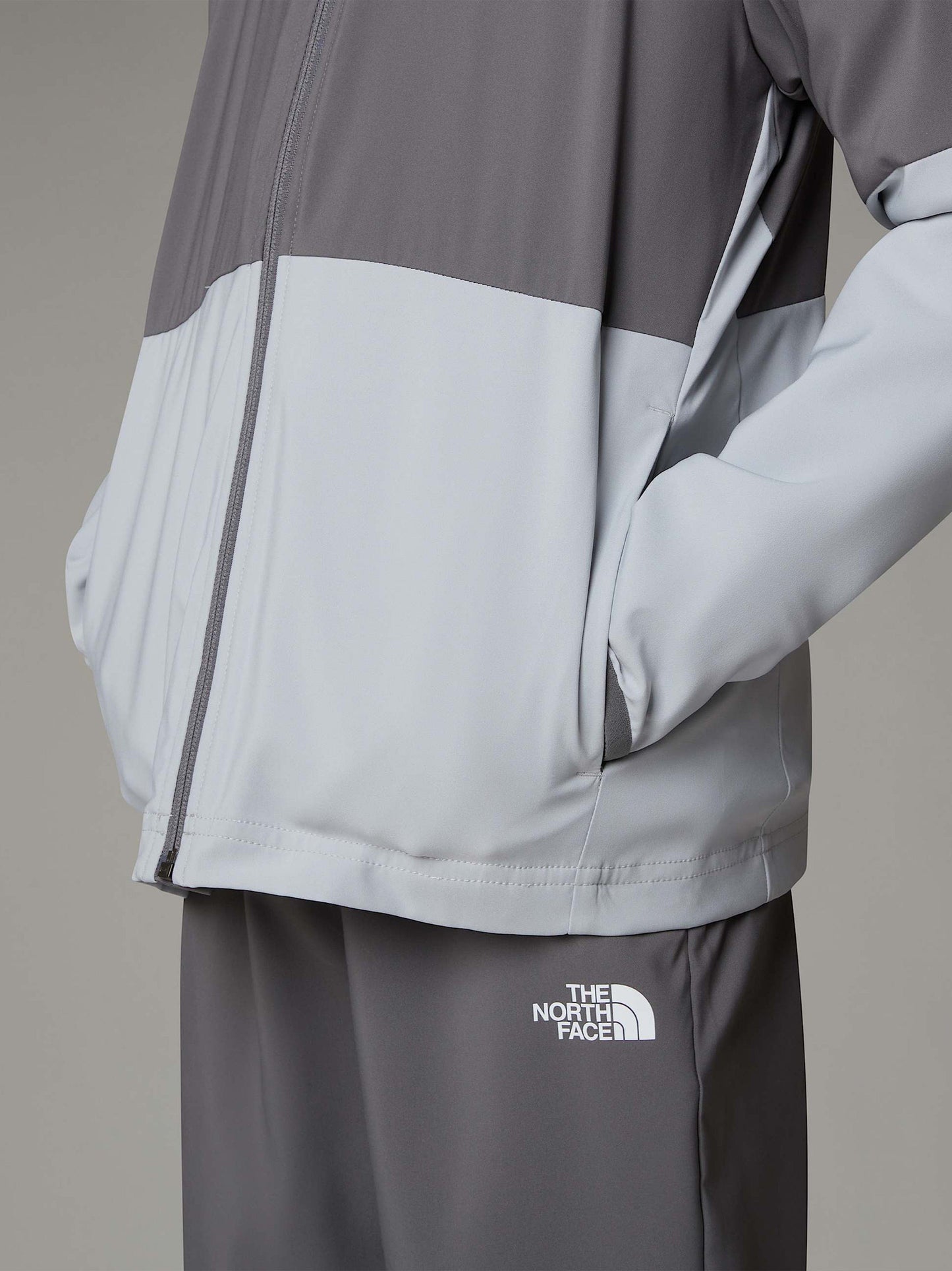 Boys On The Trail Zip Up Top in Grey