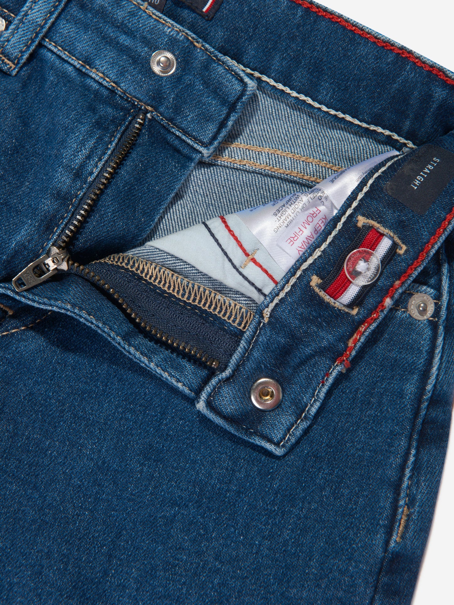 Tommy Hilfiger 男童蓝色清洁洗水牛仔裤