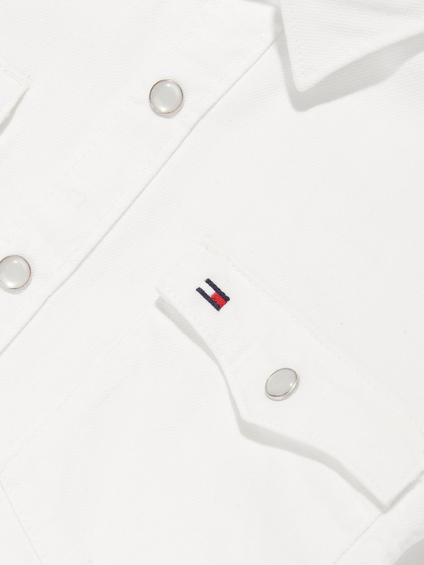 Boys Denim Shirt in White
