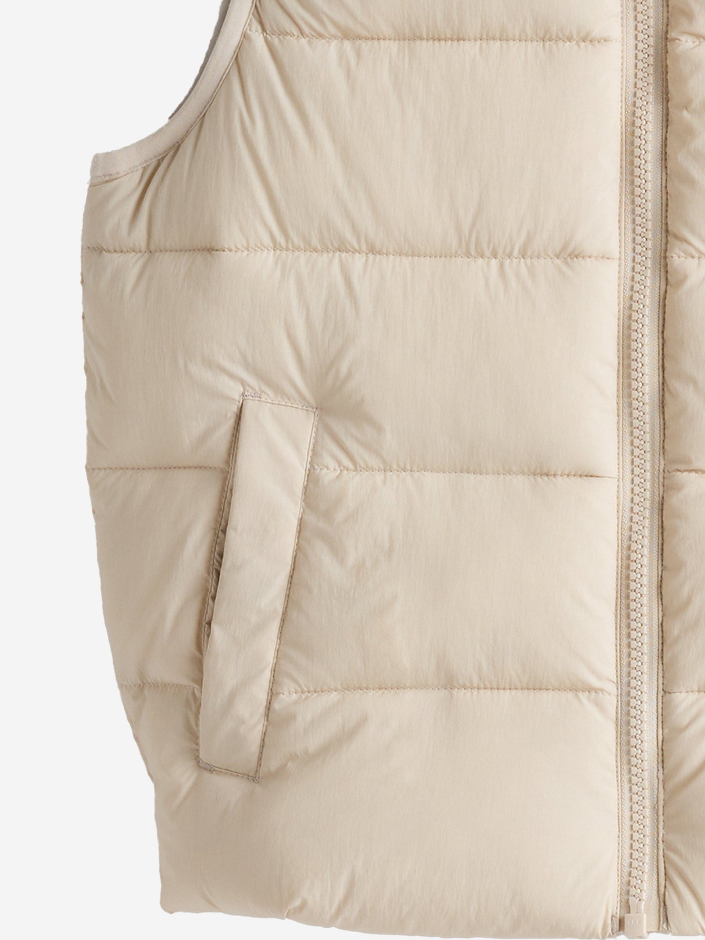 Kids Padded Gilet in Beige
