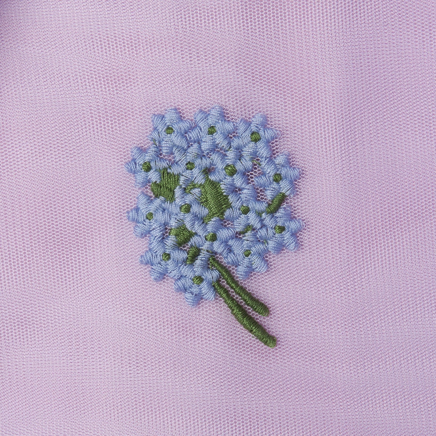女童紫色刺绣碎花蓬松短裙