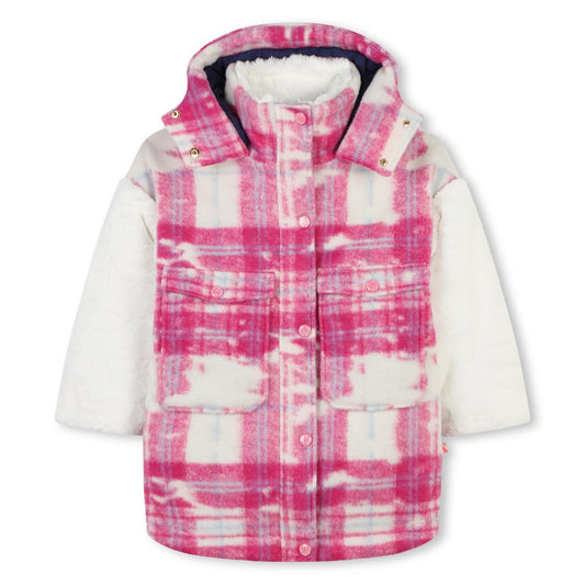女童粉色棉服