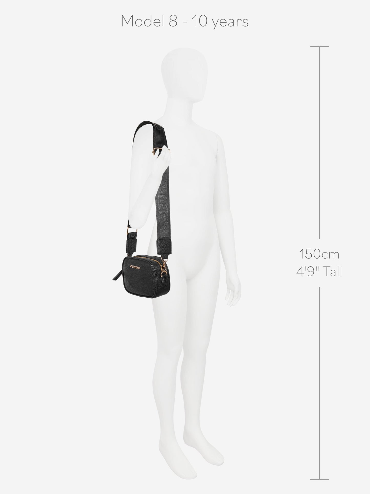 Valentino Girls Miramar 斜挎包 黑色(20 厘米)