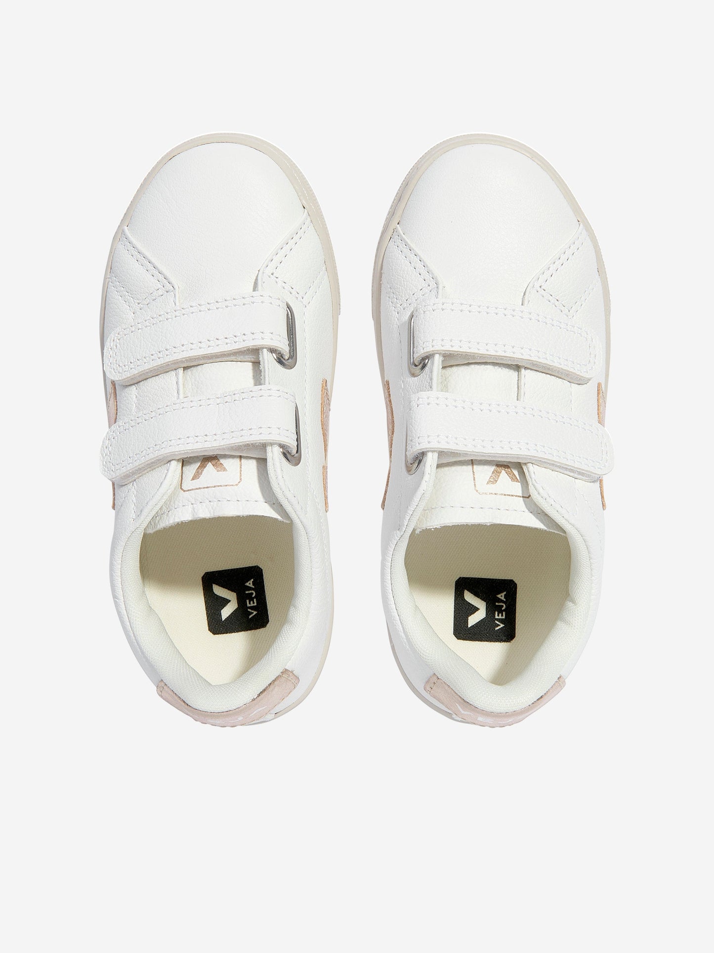 Veja Kids ChromeFree 皮革 Esplar 运动鞋(白色)