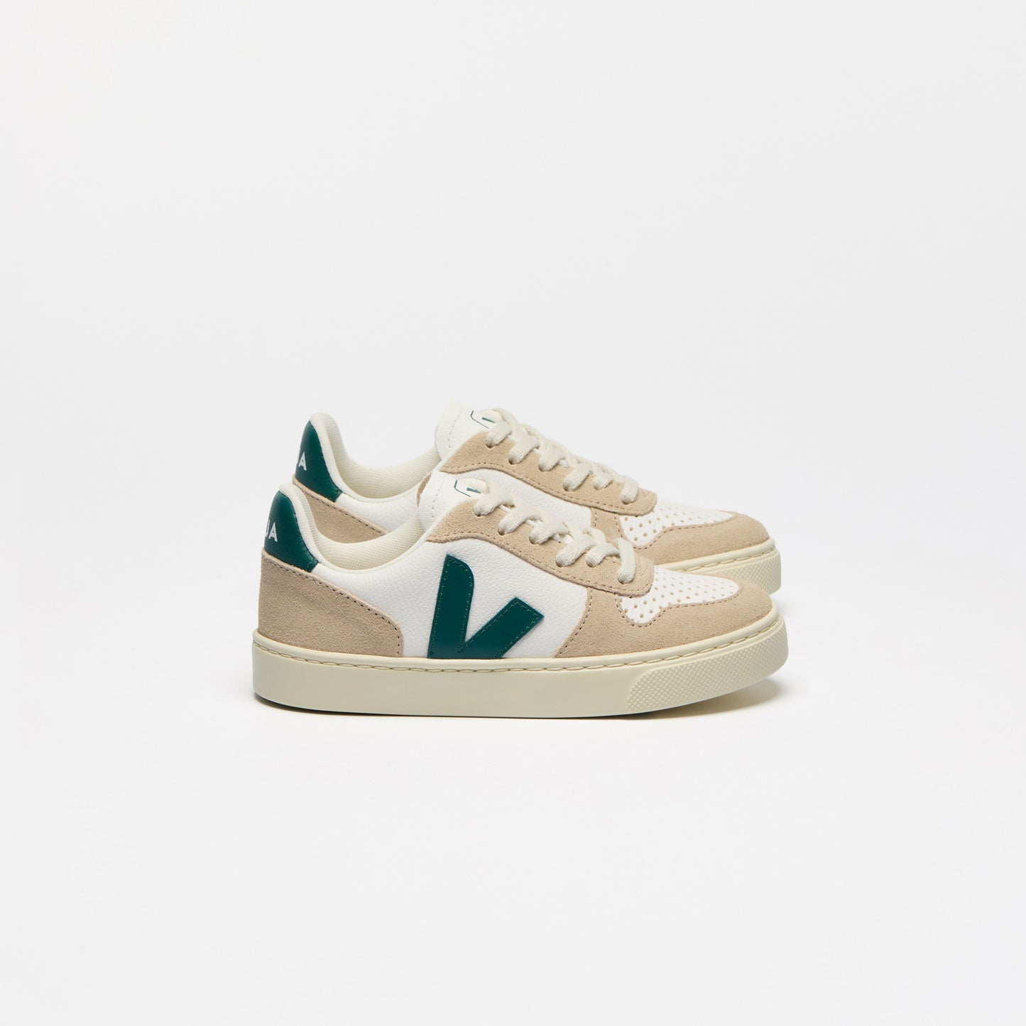 儿童米色"Small V-10 Laces"板鞋