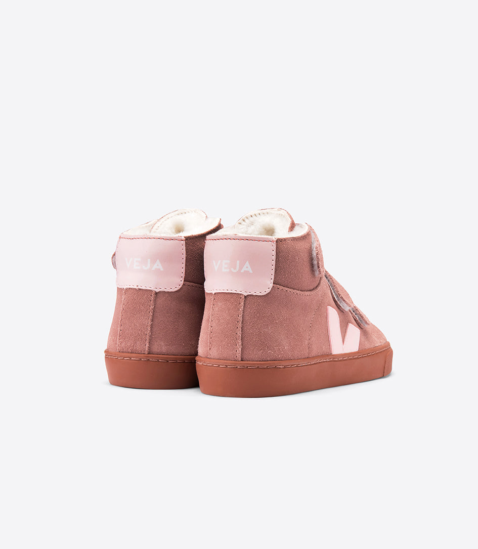 女婴铁锈色"ESPLAR MID"皮革鞋