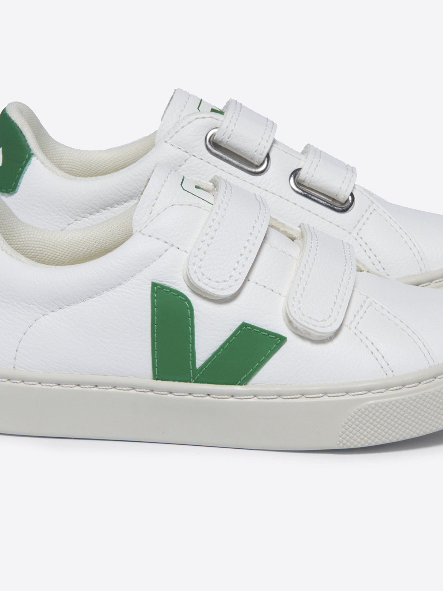 Veja Kids Esplar ChromeFree Leather Trainers in White