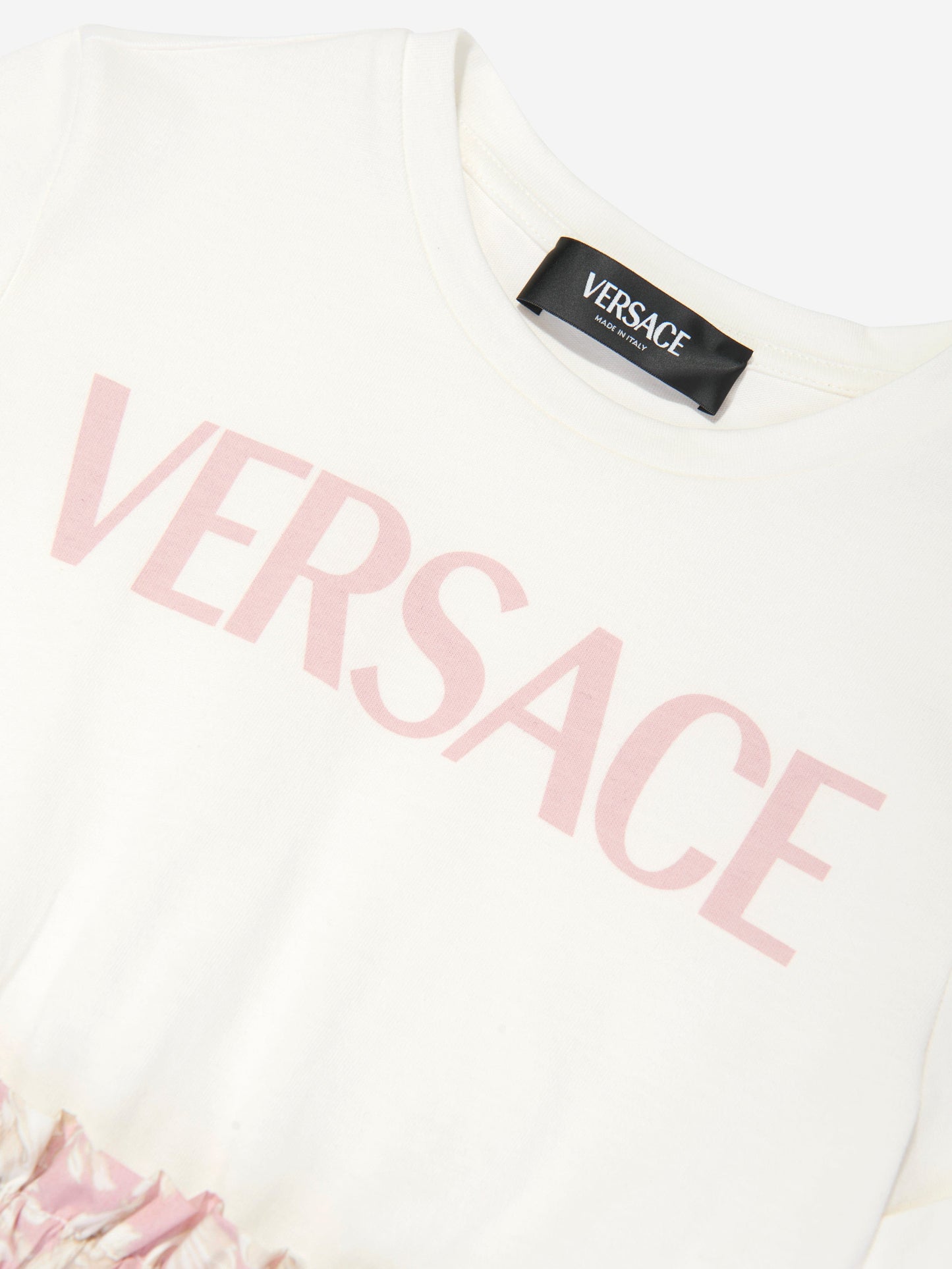Versace 女童巴洛克针织连衣裙(粉色)