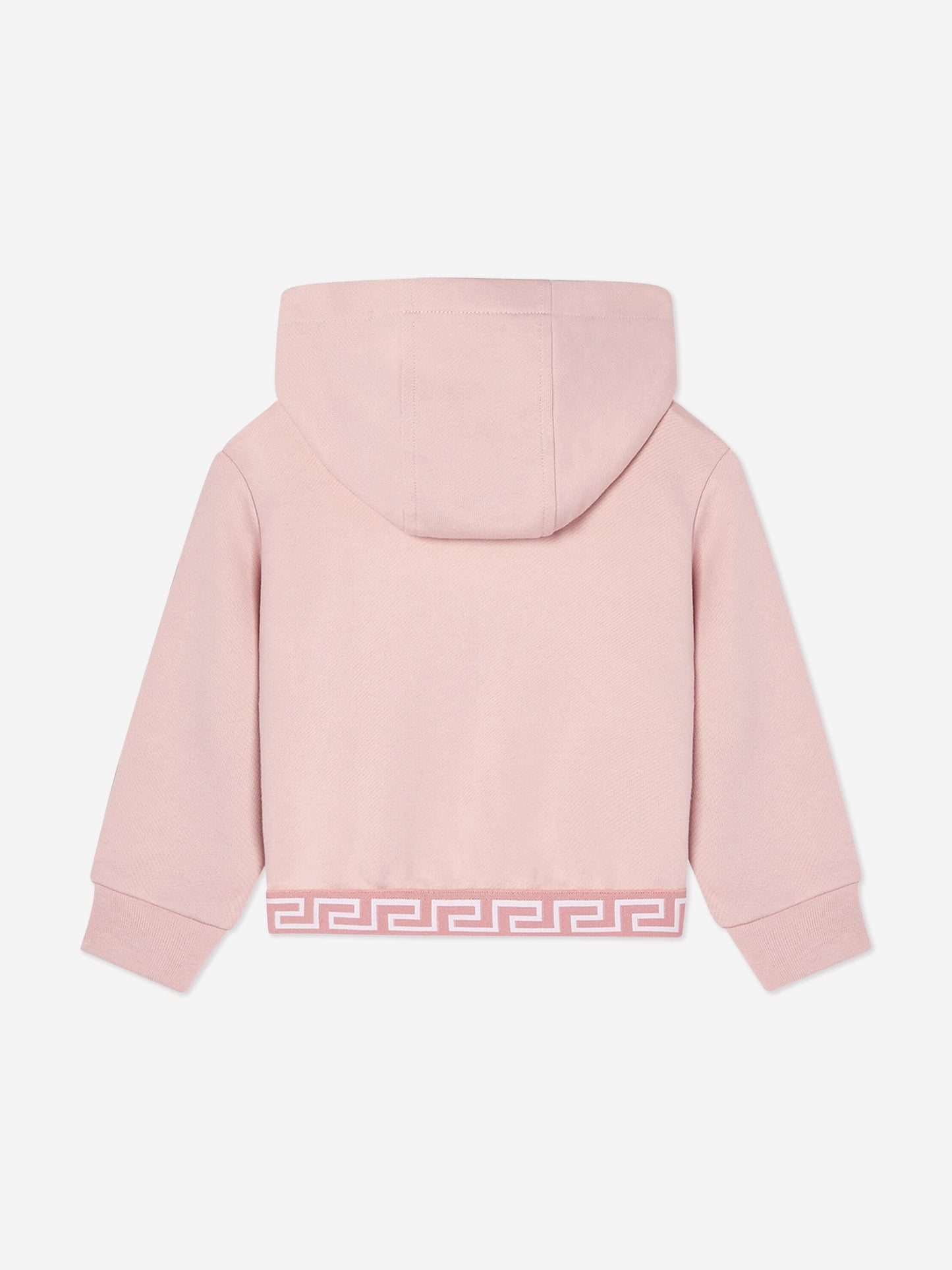 Versace 女婴粉色徽标连帽衫