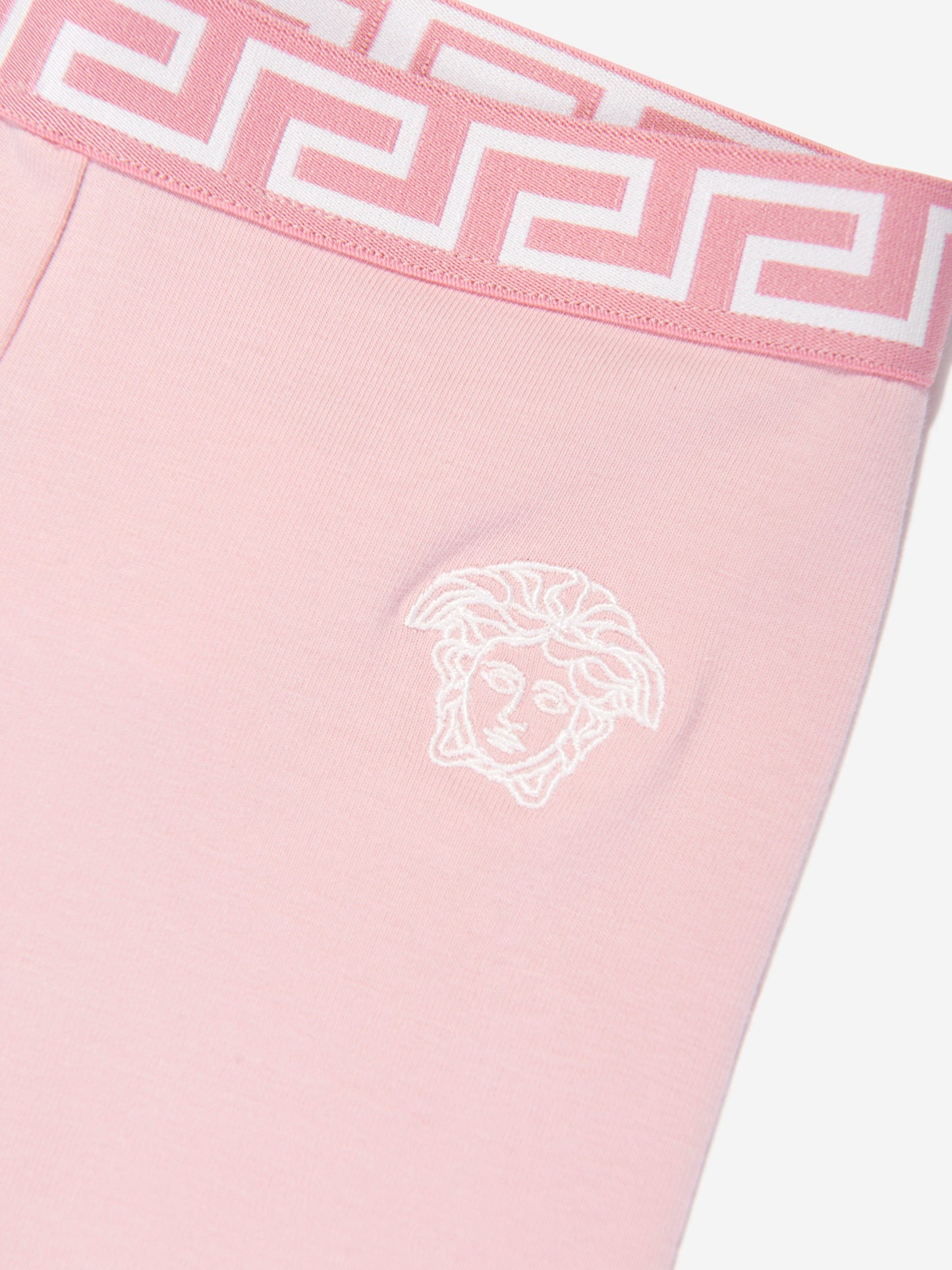 Versace 女婴徽标紧身裤(粉色)