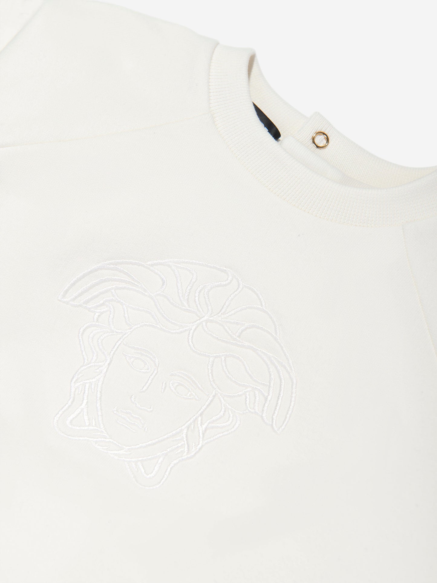 Versace Baby Medusa Logo 连体衣(白色)