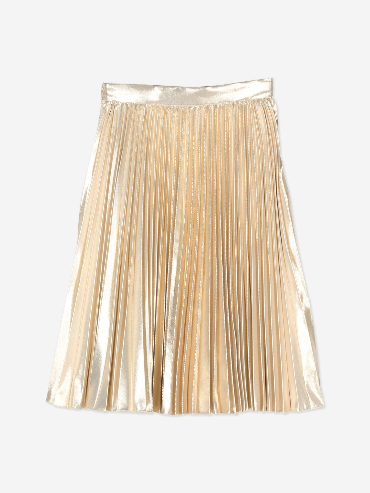 Versace 金色女童百褶裙