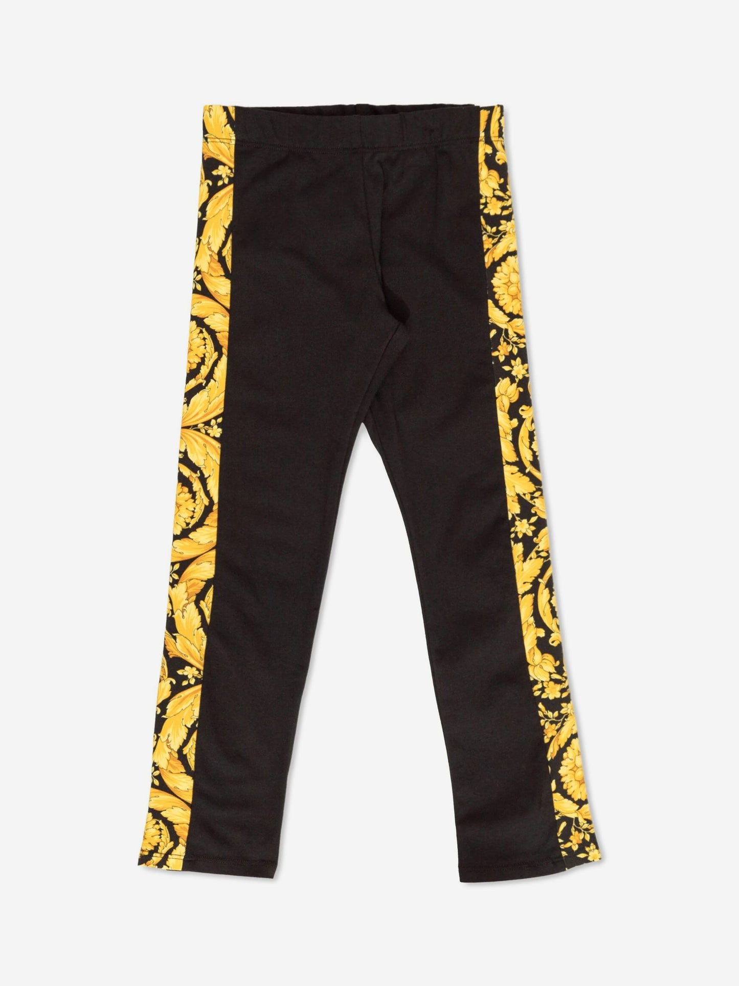 Versace 女童黑色徽标紧身裤