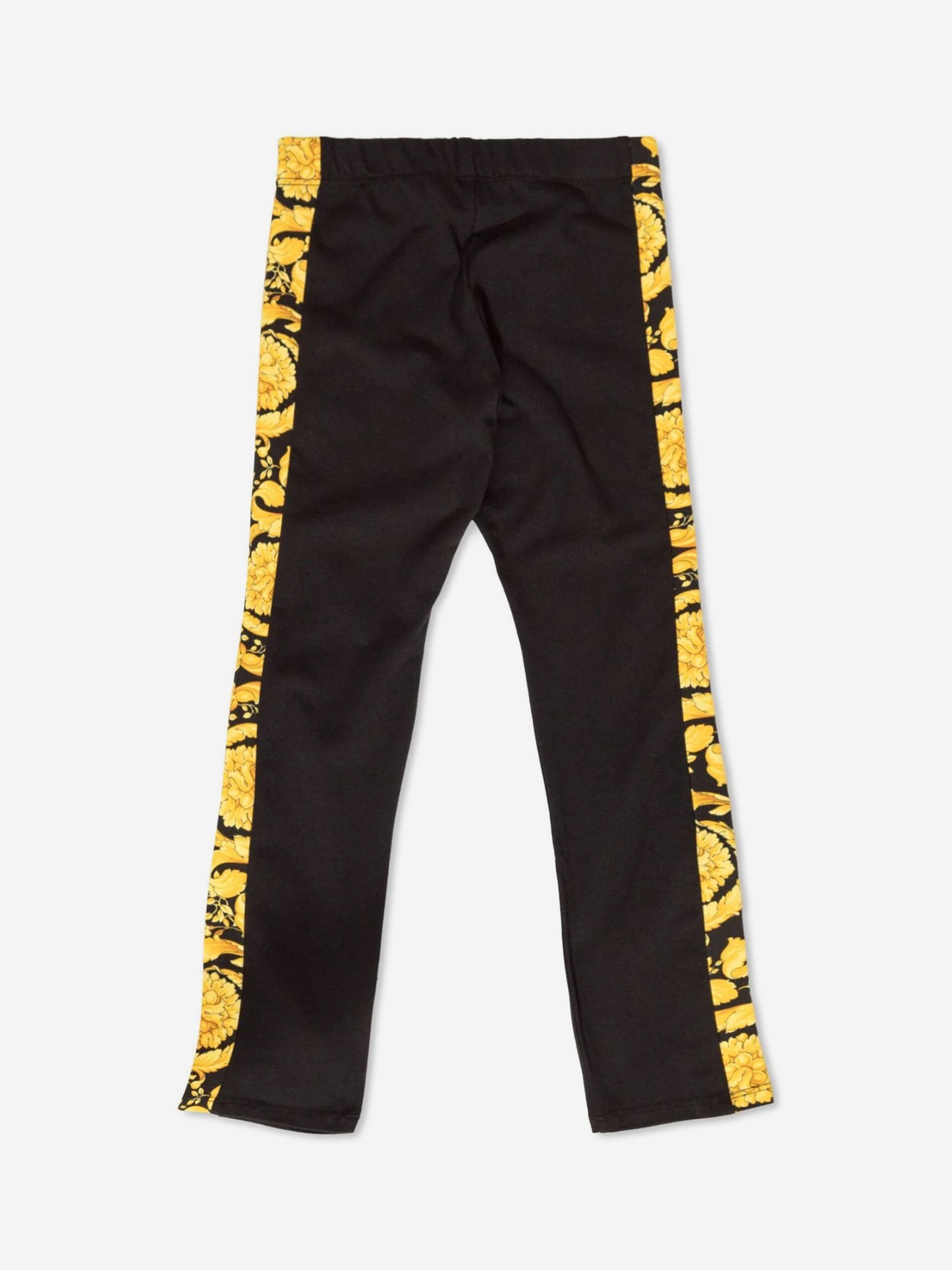 Versace 女童黑色徽标紧身裤
