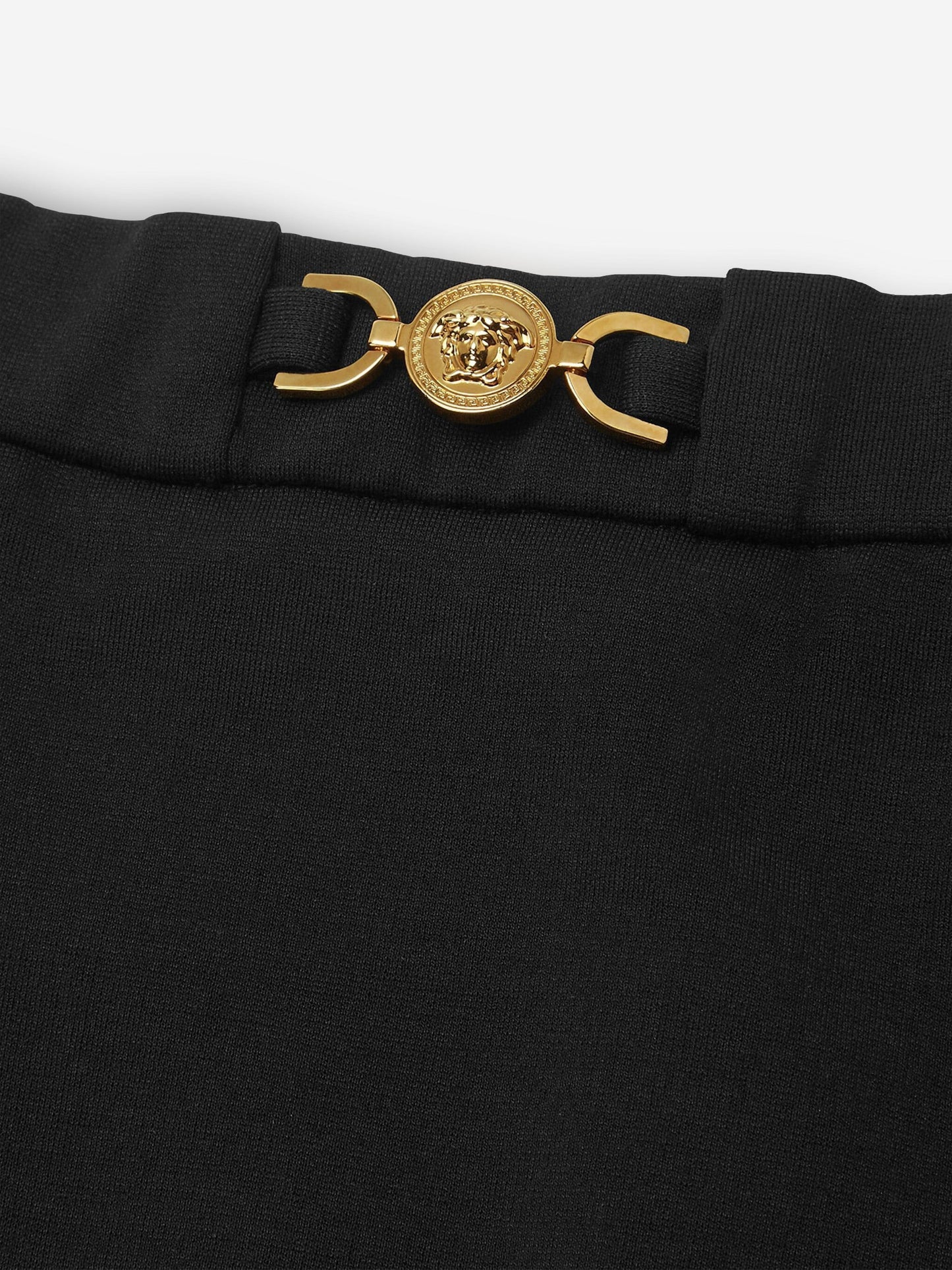Versace 女童 Punto Milano 黑色半身裙