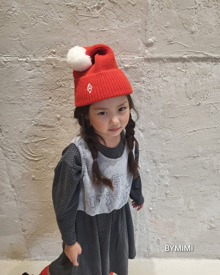 女童灰色Logo背心