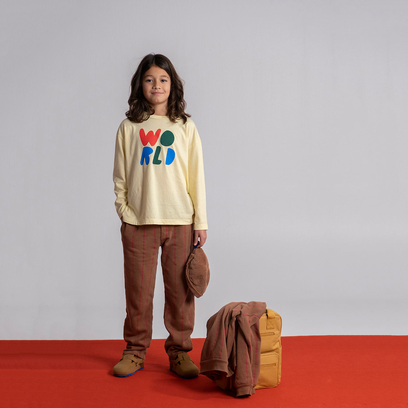 儿童黄色Logo棉T恤