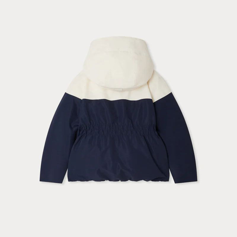 女童深蓝色羽绒滑雪服