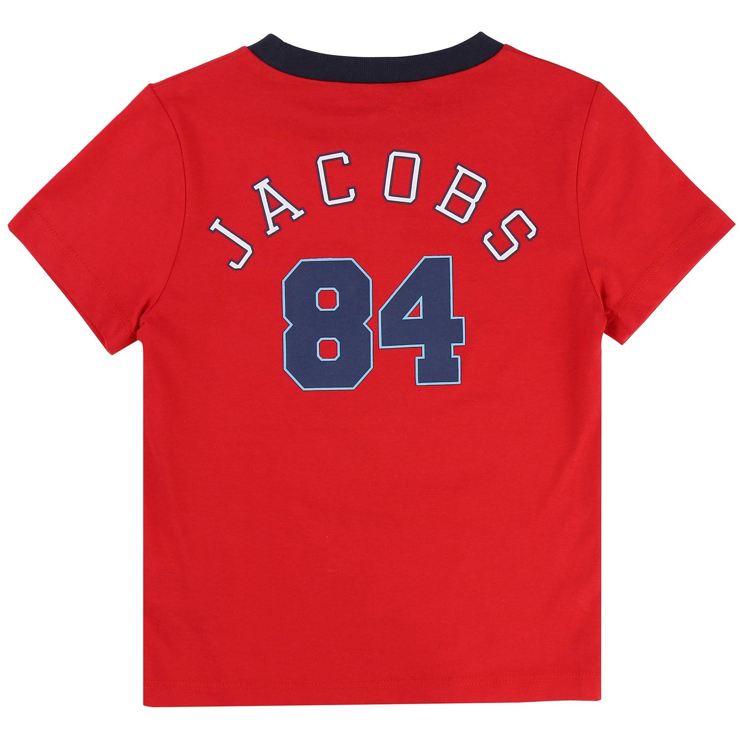 Boys Red Cotton Logo T-Shirt