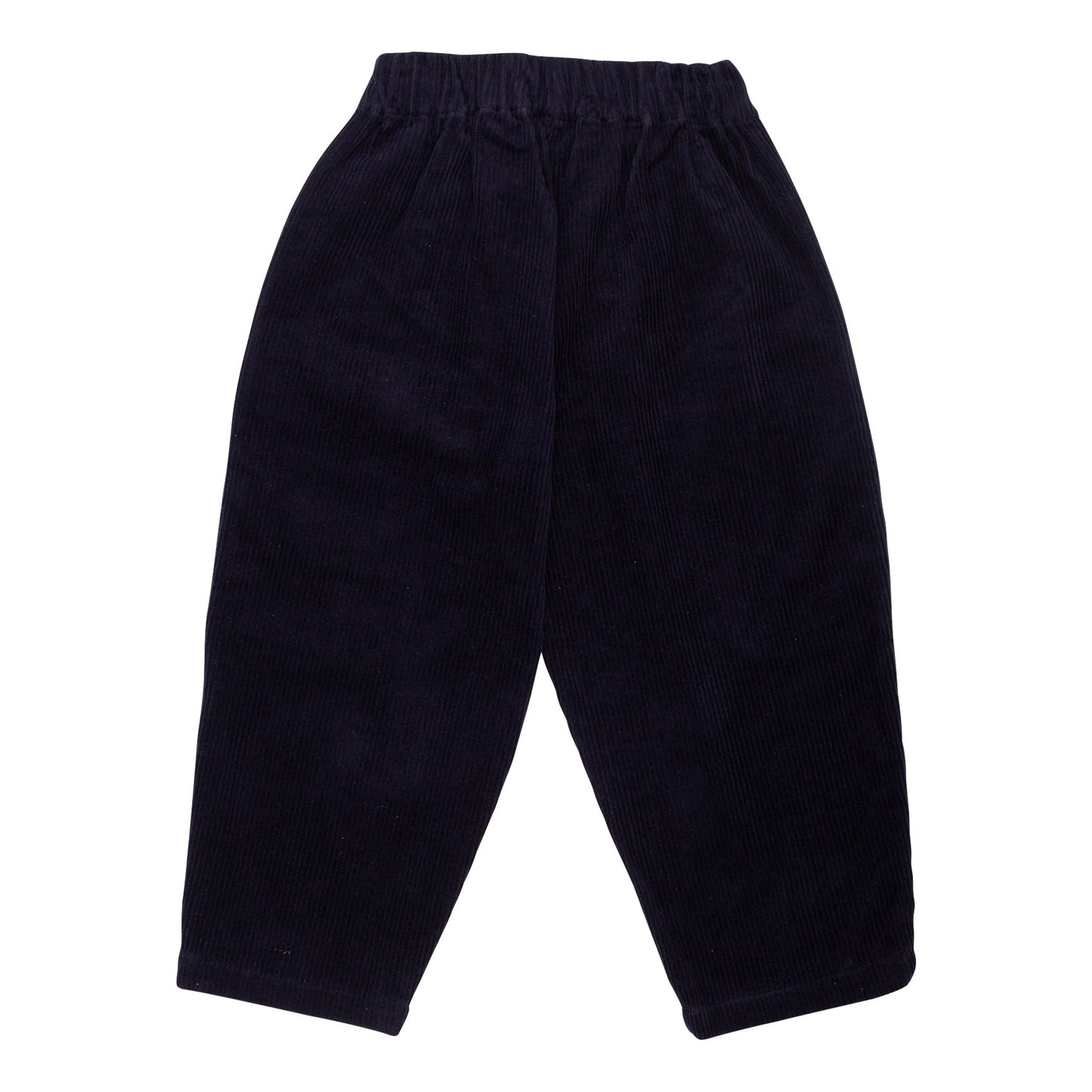 儿童藏青色灯芯绒长裤