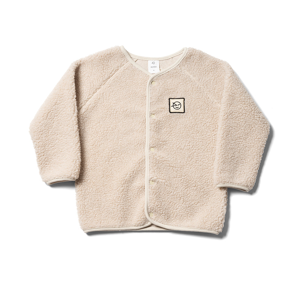 儿童燕麦黄棒球服夹克