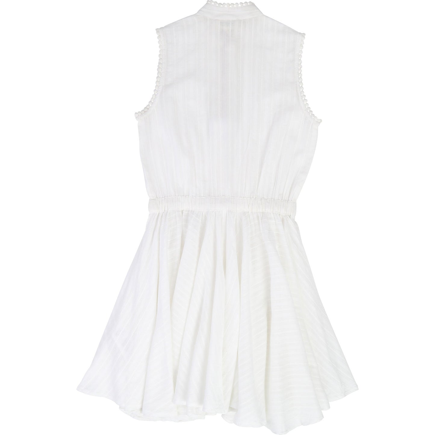 Girls White Cotton Dress