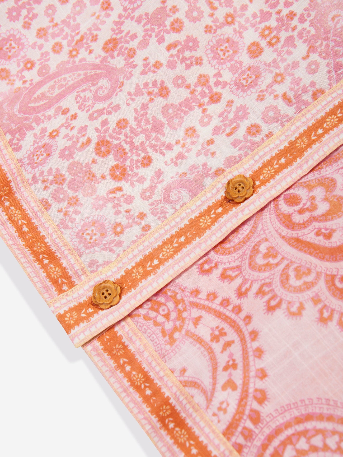 Zimmermann 女童佩斯利 Ottie 口袋衬衫(粉色)