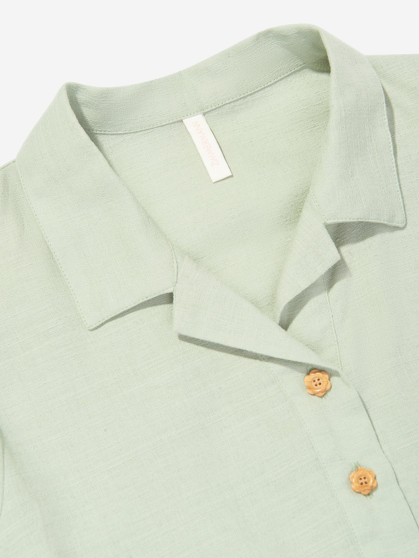 Girls Tallow Embroidered Blouse in Green